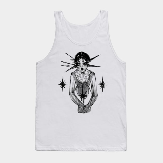 Star girl Tank Top by Inkdoski